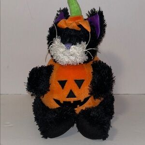 Black Pumpkin Cat Plush by PBC Polyester Fill